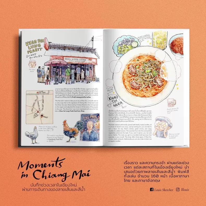 Louis Sketcher Thailand Watercolor Art Books
