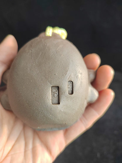 Terracotta Face Bell – Decorative Ceramic Object – photo 3