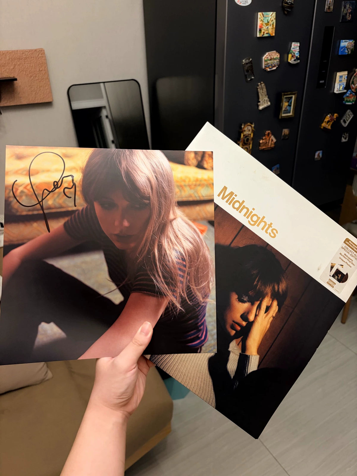 Taylor Swift - Midnights Mahogany Vinyl with Signed Card