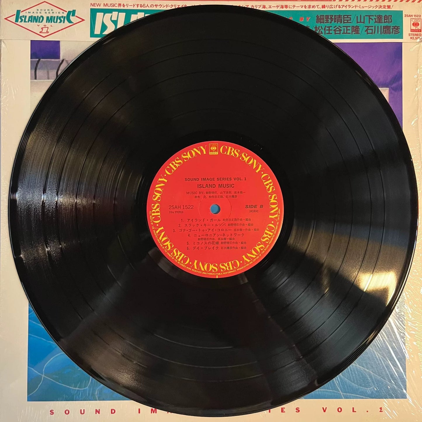 Haruomi Hosono, Tatsuro Yamashita, Ryuichi Sakamoto, Shigeru Suzuki & Yukihiro Takahashi – Island Music 1981 Japanese Vinyl
