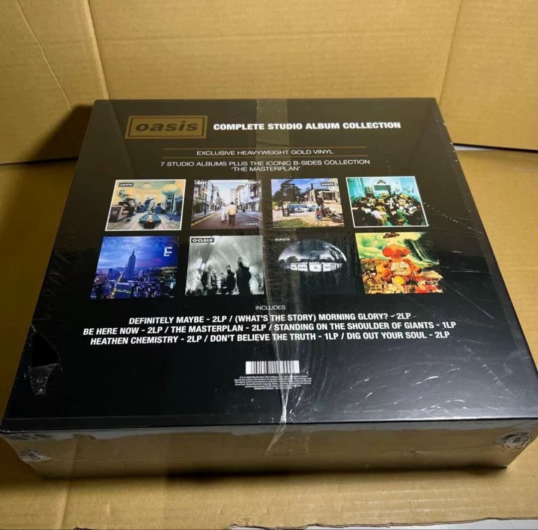 Oasis – Complete Studio Album Collection Amazon Exclusive Gold 14LP Box Set