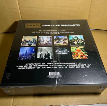 Oasis – Complete Studio Album Collection Amazon Exclusive Gold 14LP Box Set