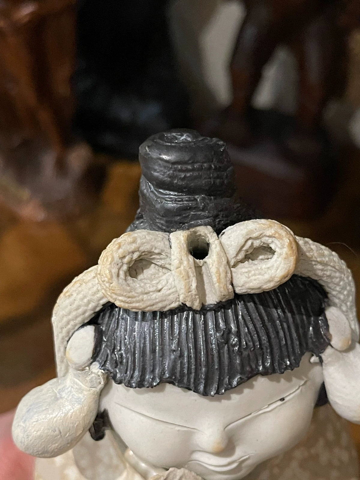 Morimoto Seihō – Vintage Tobe-Ware Girl Incense Holder — original seller image 6