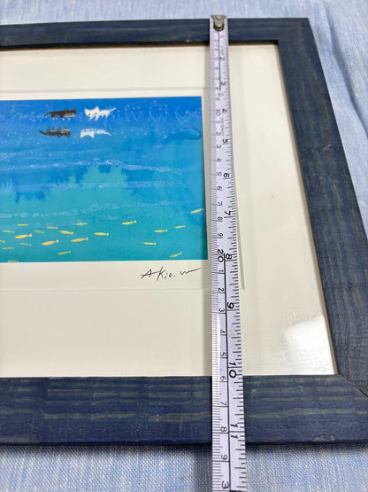 Akio Watanabe – Cats and Reflections – Framed Print 479/800 – detail 8