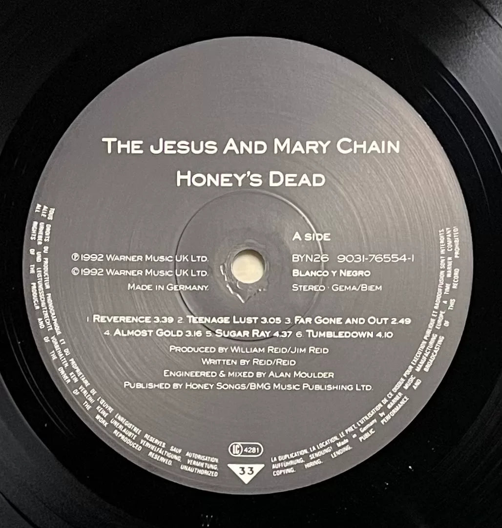 The Jesus and Mary Chain – Honey’s Dead 1992 European First-Press Vinyl LP