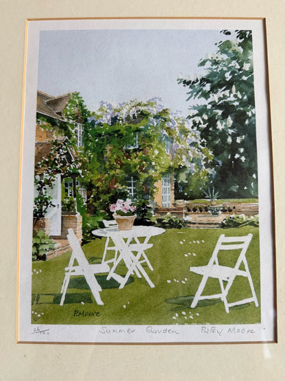 Patsy Moore – Summer Garden – Signed Framed Print 26/100