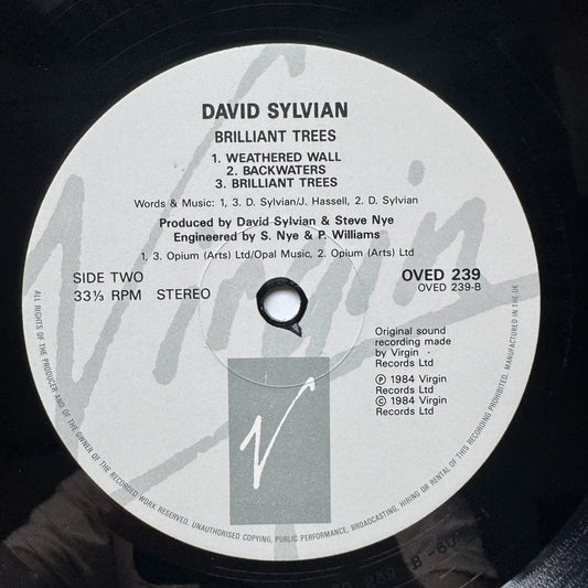 David Sylvian – Brilliant Trees; actual item