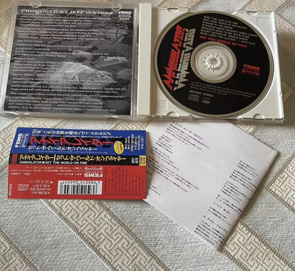 Annihilator – Set the World on Fire – Japanese CD with OBI – actual item photograph 3