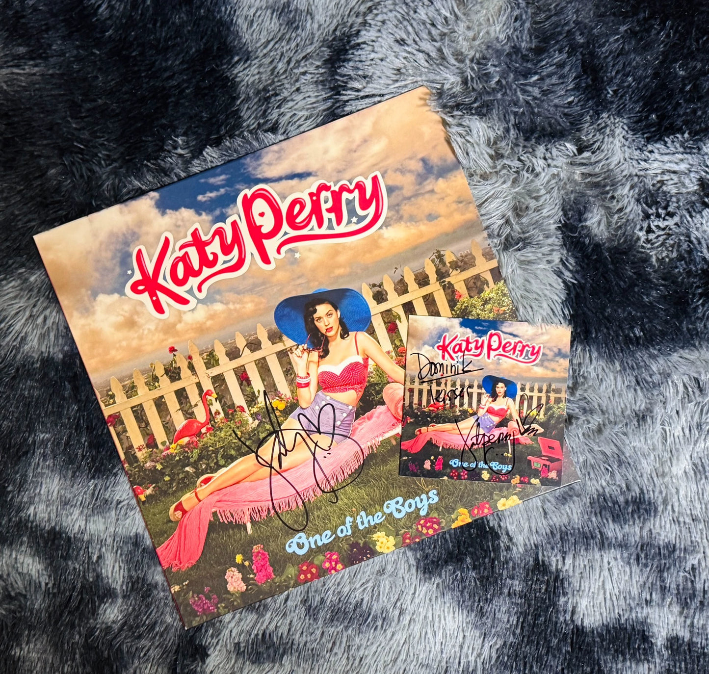 Katy Perry – One of the Boys Signed Vinyl & Signed CD Set