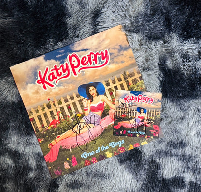 Katy Perry – One of the Boys Signed Vinyl & Signed CD Set