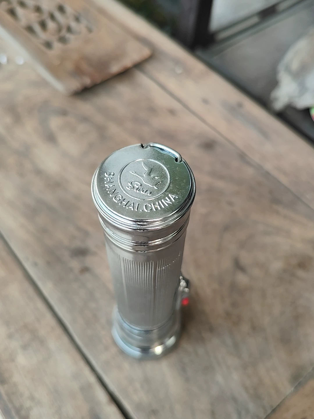 Vintage Metal Flashlight, Approximately 18 cm – photo 5