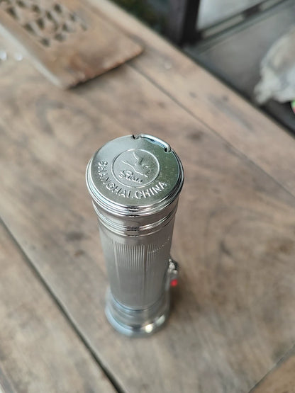 Vintage Metal Flashlight, Approximately 18 cm – photo 5