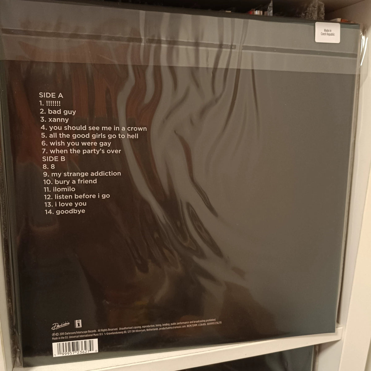 Billie Eilish – When We All Fall Asleep, Where Do We Go? – Baby Blue LP
