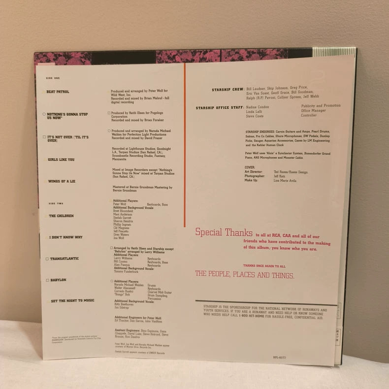 Starship – No Protection (1987 Japan LP with Poster)
