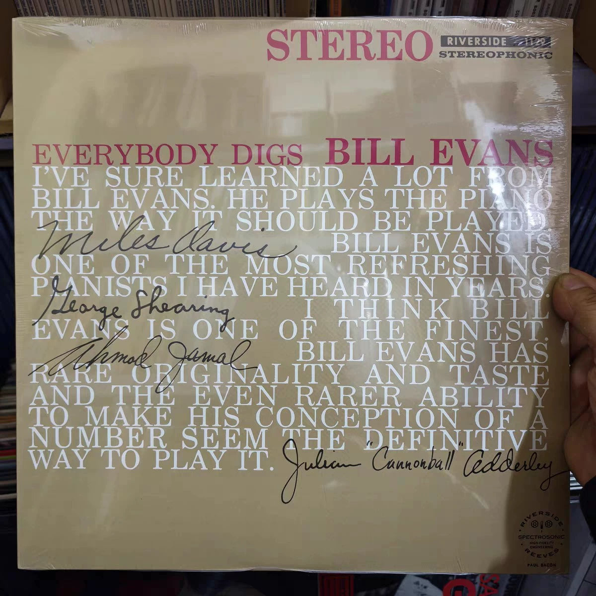 Bill Evans – Everybody Digs Bill Evans – OJC LP – actual item photograph 1