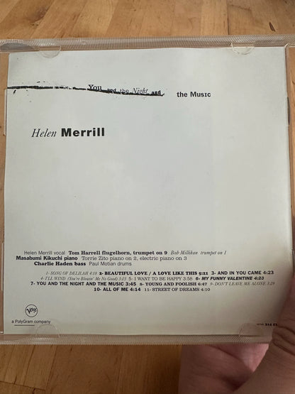 Helen Merrill – You and the Night and the Music – US CD – actual item photograph 3