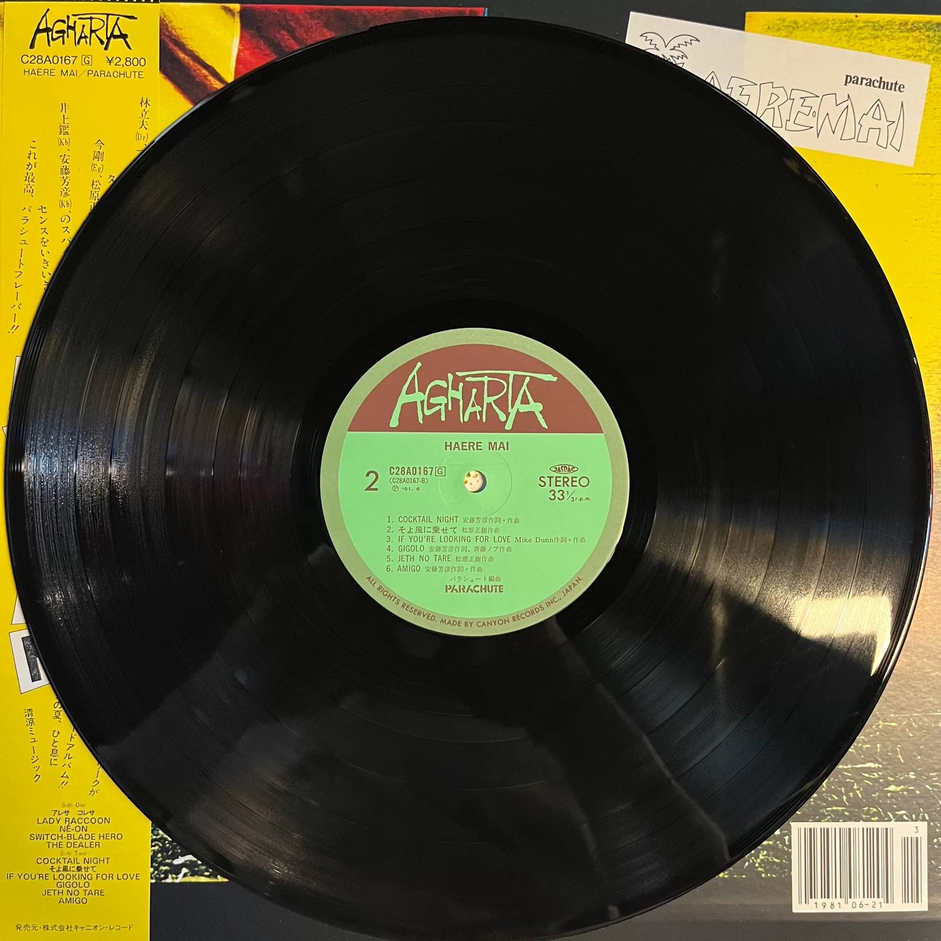 Parachute – Haere Mai 1981 Japanese First Press Vinyl