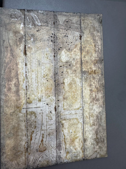 Architectural Street Scene – Japanese Metal Art Panel – detail 6