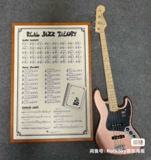 Real Jazz Theory Educational Canvas Poster — 90 × 60cm