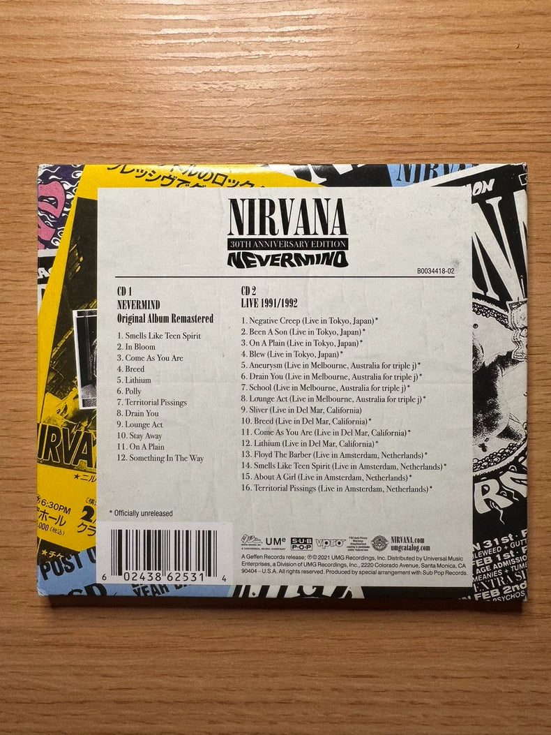 Nirvana – Nevermind – 30th Anniversary 2CD Edition – actual product photo 2