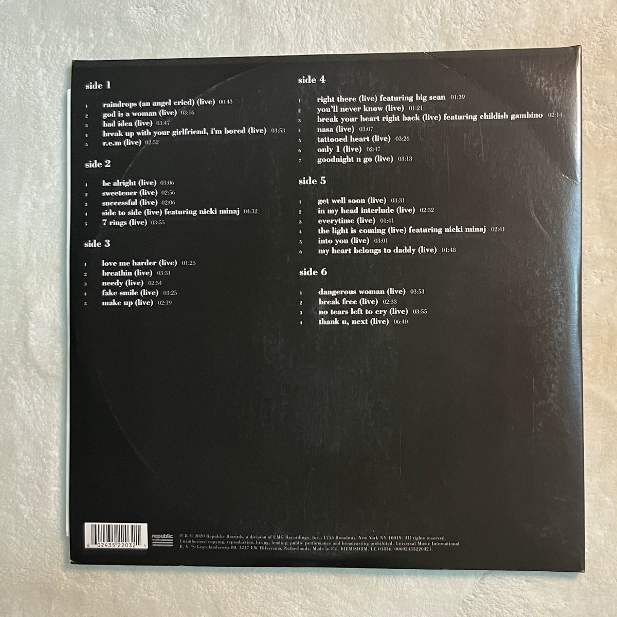 Ariana Grande – K Bye for Now (SWT Live), Seller-Listed RSD 2021 Vinyl (LP) – seller photograph 4