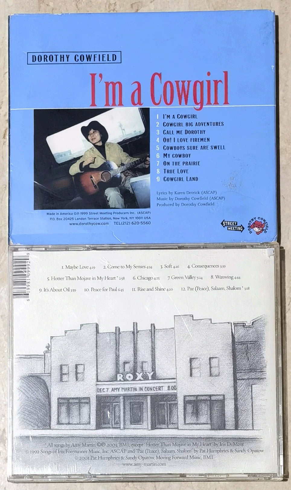 Dorothy Cowfield / Amy Martin – I'm a Cowgirl + Live in Missoula – US 2CD Bundle