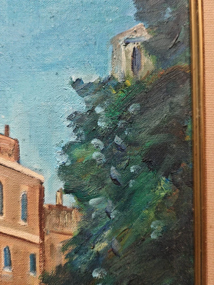 K. Shirasaki – Venice Canal, Oil Painting, 1979