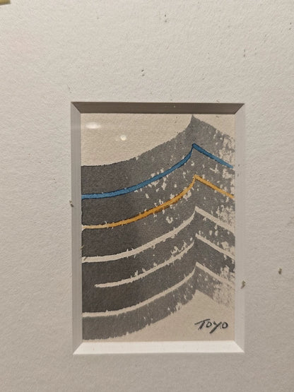 Toyo – Small Abstract Landscape, Framed Print