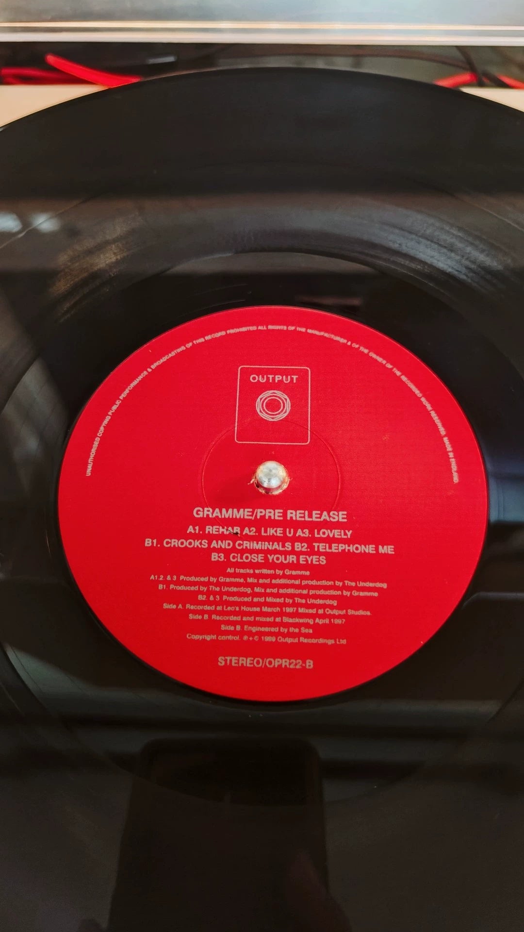 Gramme – Pre-Release; actual item detail