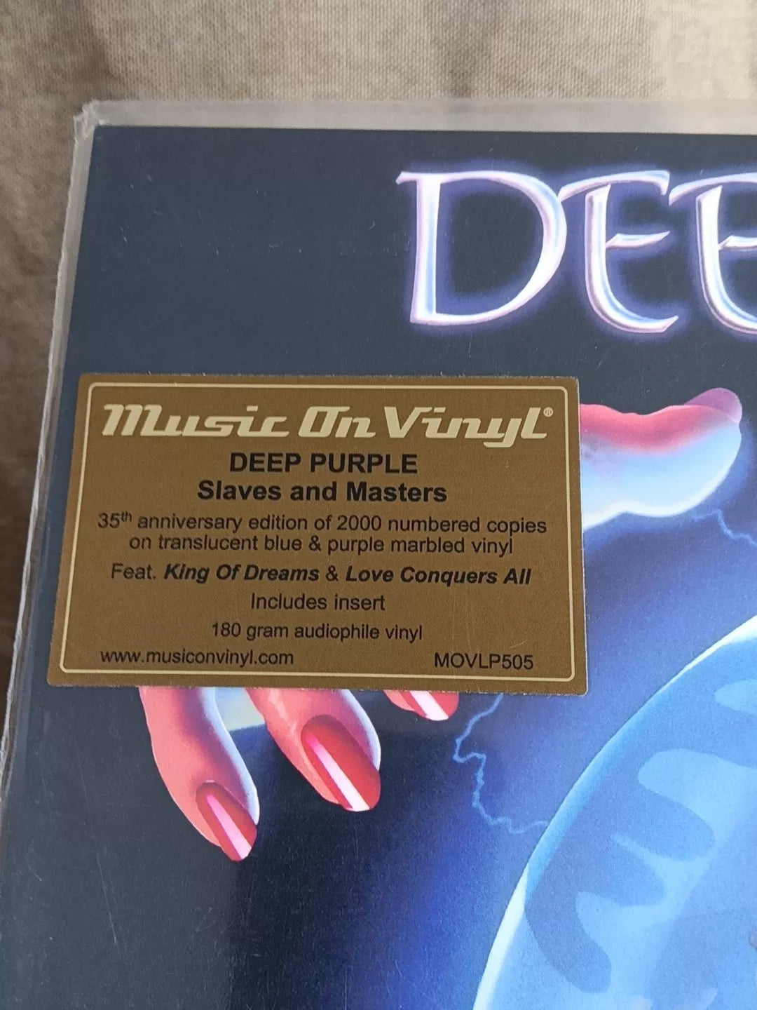 Deep Purple – Slaves and Masters Numbered Blue Purple Vinyl LP