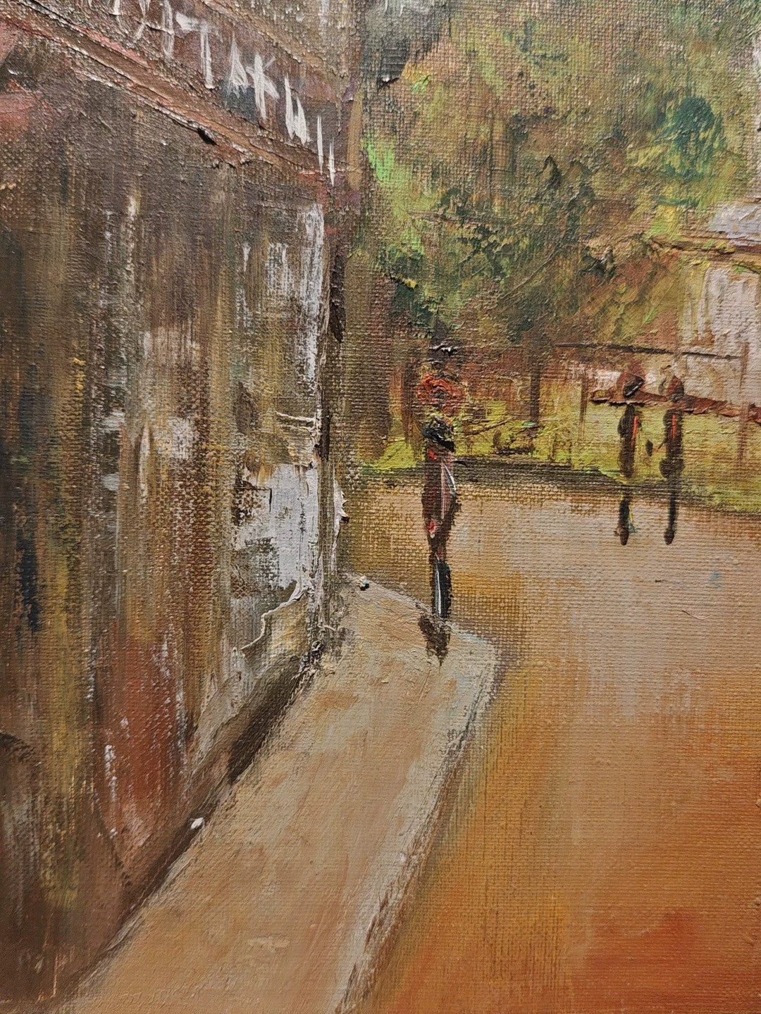 Sacré-Cœur Street Scene – Framed Oil Painting