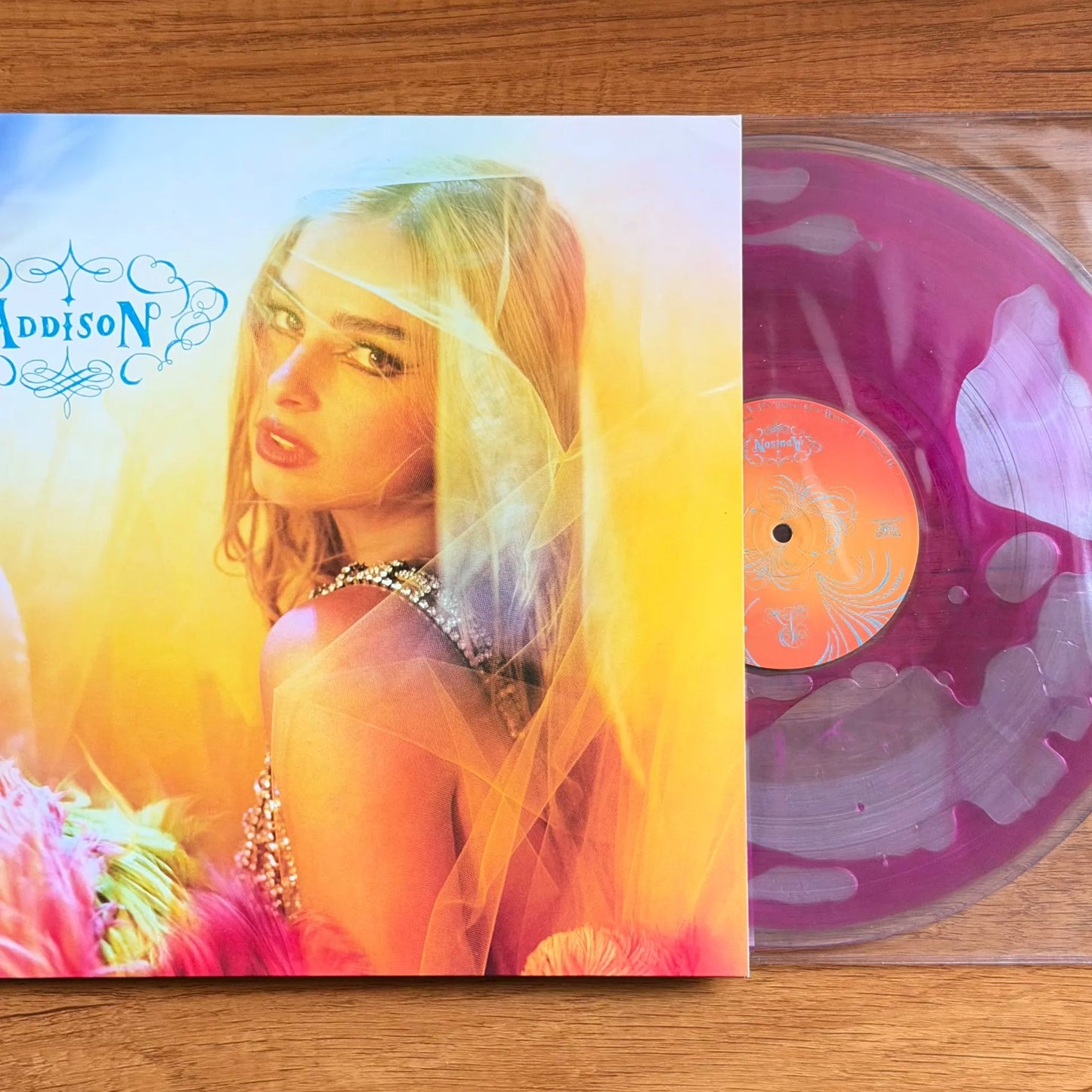 Addison Rae – Addison Bad World Magenta Liquid Vinyl