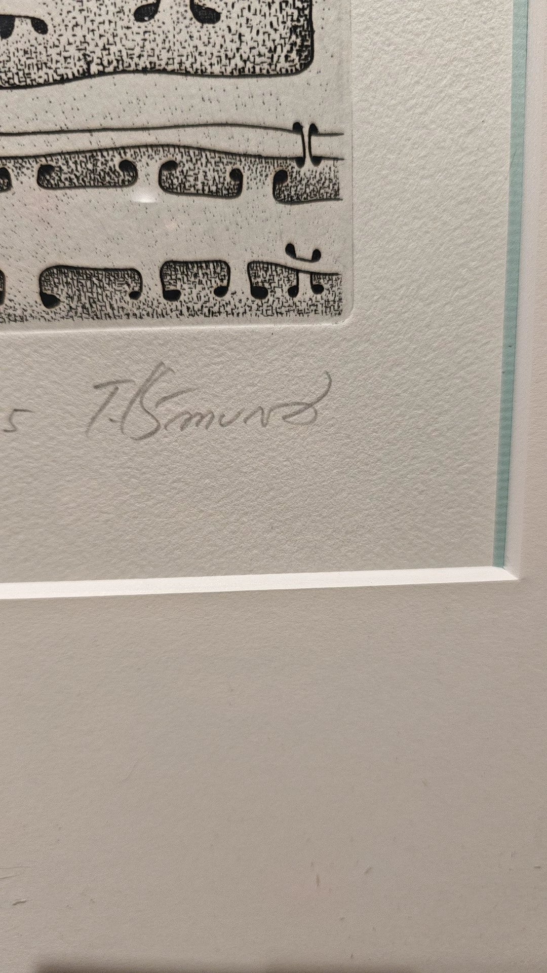 T. Kimura – Abstract Symbols – Signed Framed Print 175/625 – detail 3