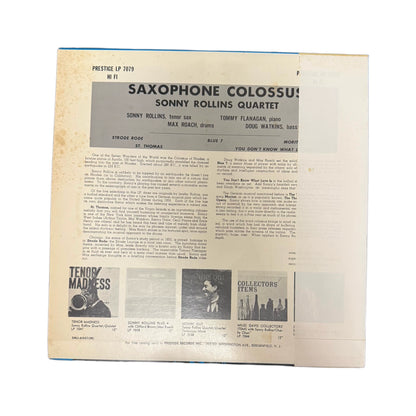 Sonny Rollins – Saxophone Colossus – Japanese Jazz Vinyl — detail 2