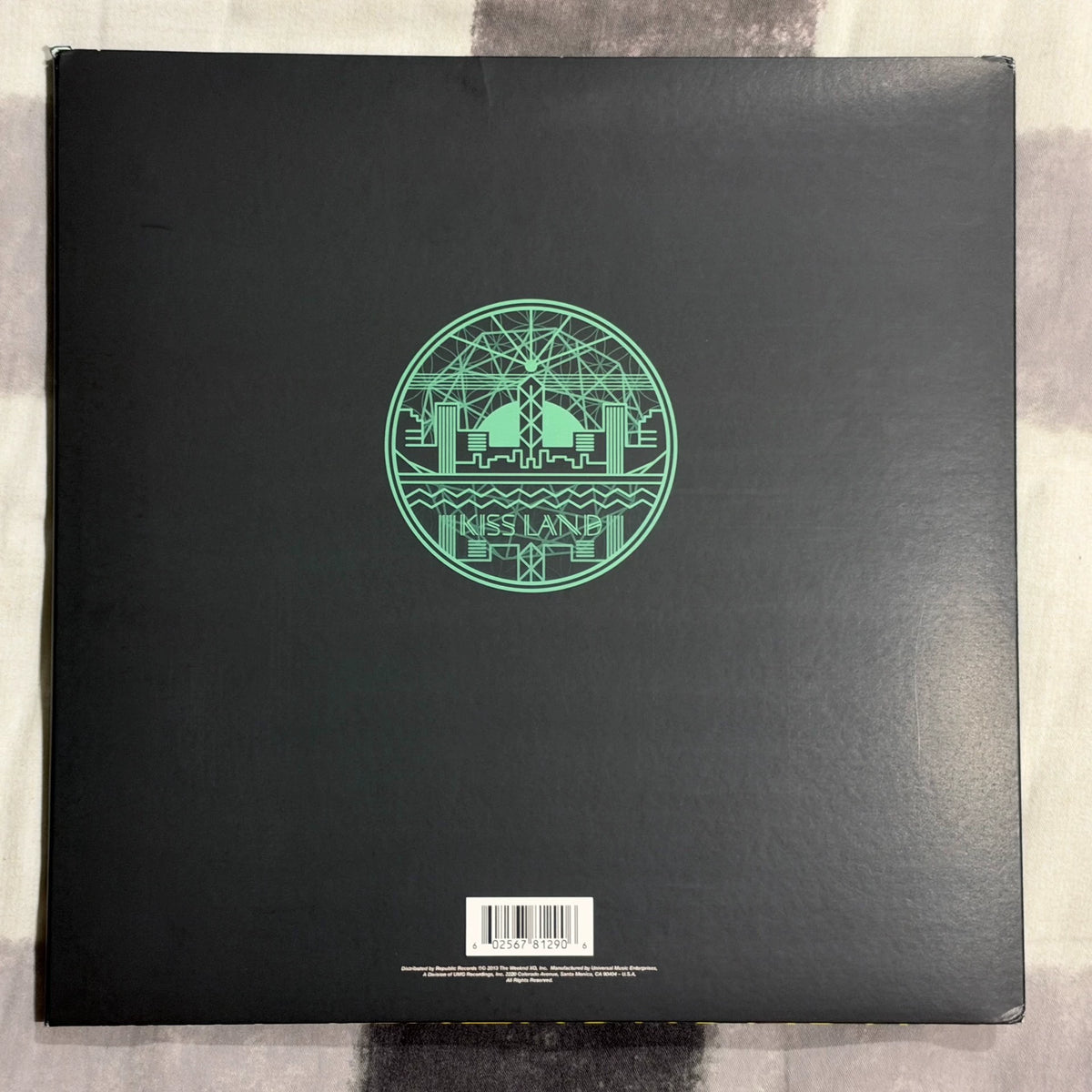 The Weeknd – Kiss Land – Sea Glass Green Vinyl 2LP – actual item photograph 2