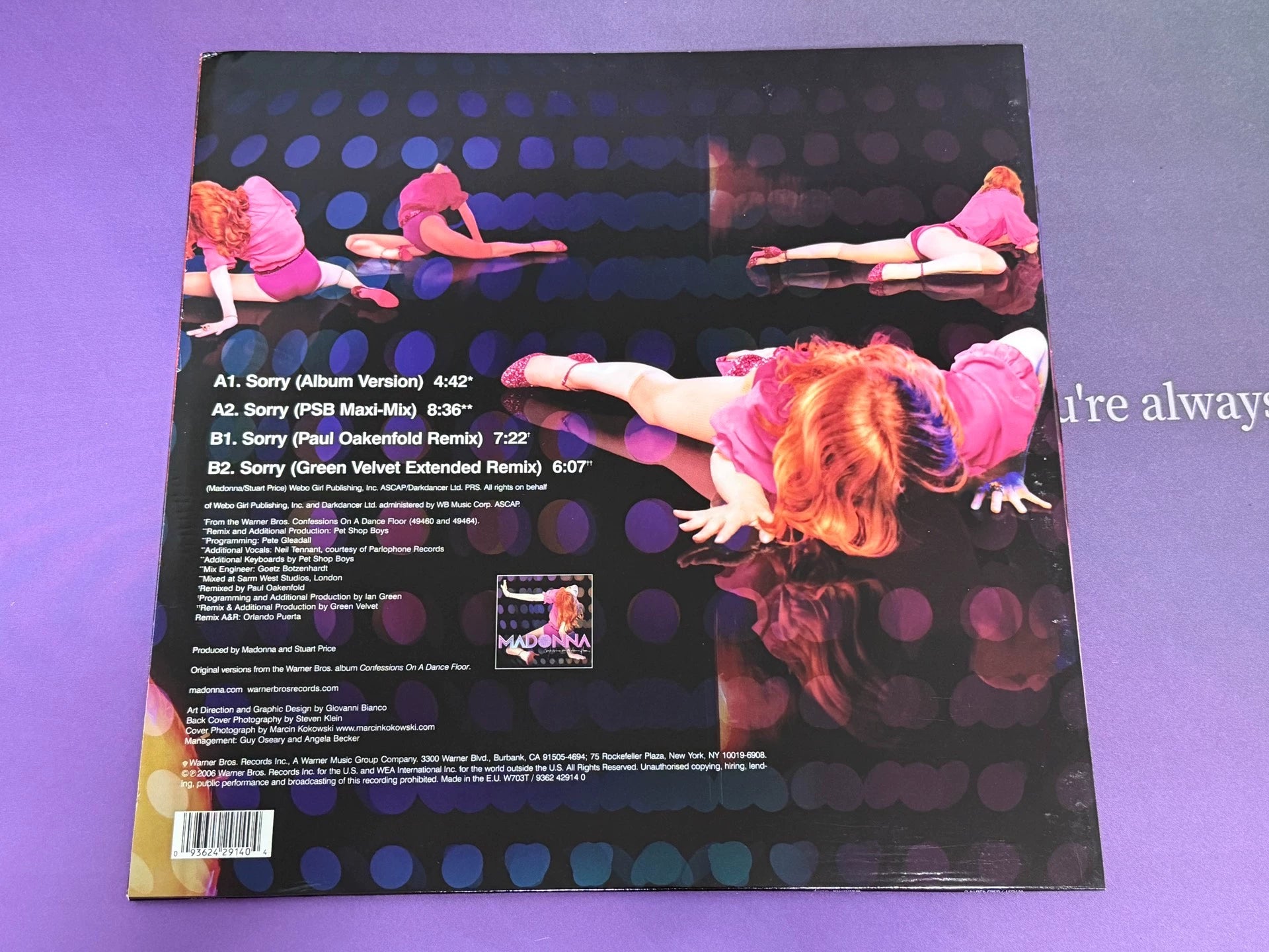 Madonna – Sorry 2006 European First Press 12-Inch Vinyl