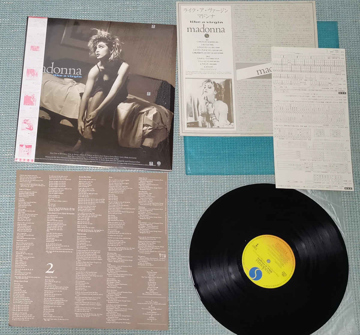 Madonna – Like A Virgin – Japanese Vinyl LP – actual copy