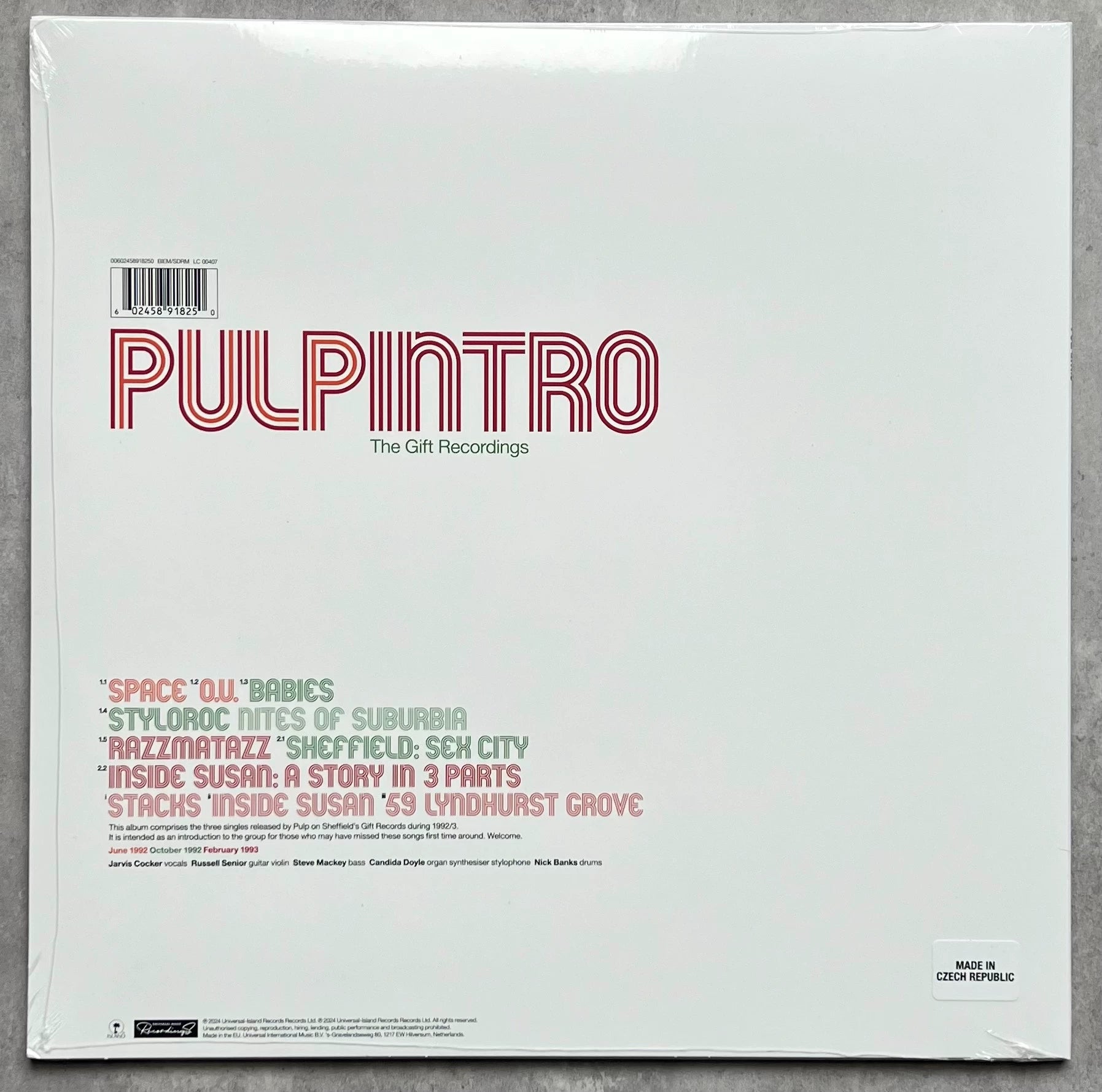 Pulp – Intro: The Gift Recordings – RSD Vinyl (LP)