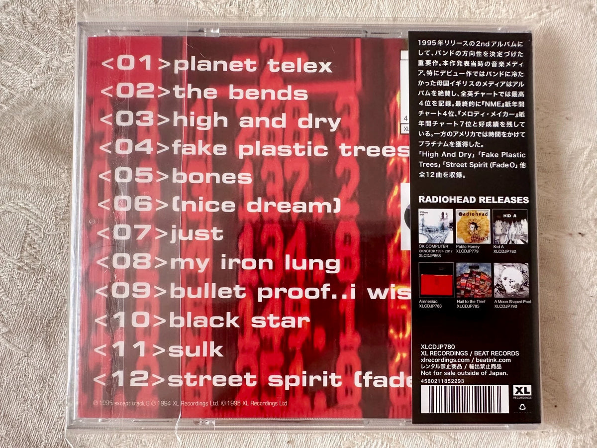 Radiohead – The Bends – Japanese XL CD with Obi – detail 2