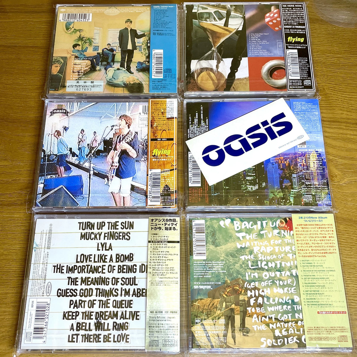 Oasis – Japanese CD Collection – Six-Album Bundle with OBIs