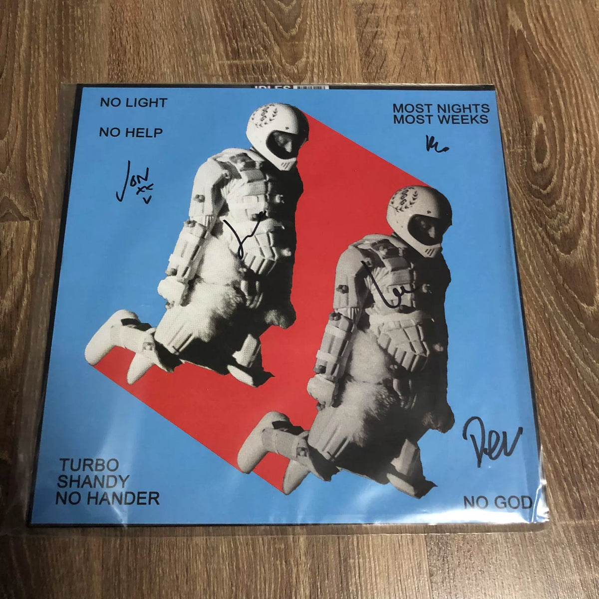 IDLES – Crawler – Transparent Blue Vinyl with Signed Art Card – detail 2