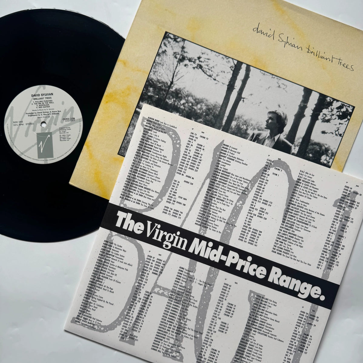 David Sylvian – Brilliant Trees; actual item detail