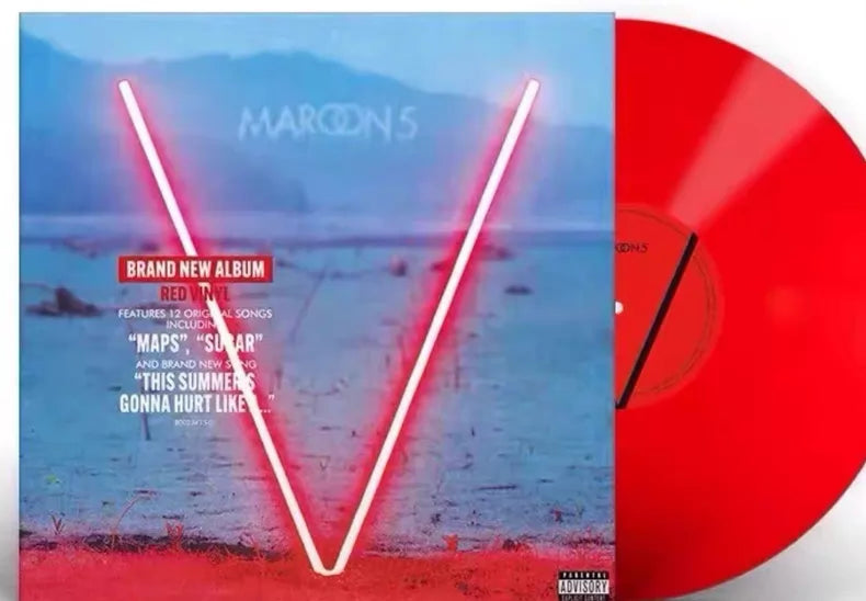 Maroon 5 – V – Red Vinyl (LP) — photo 2