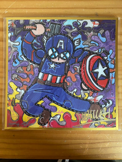 WAIWAI – OWSON Captain America Art Print