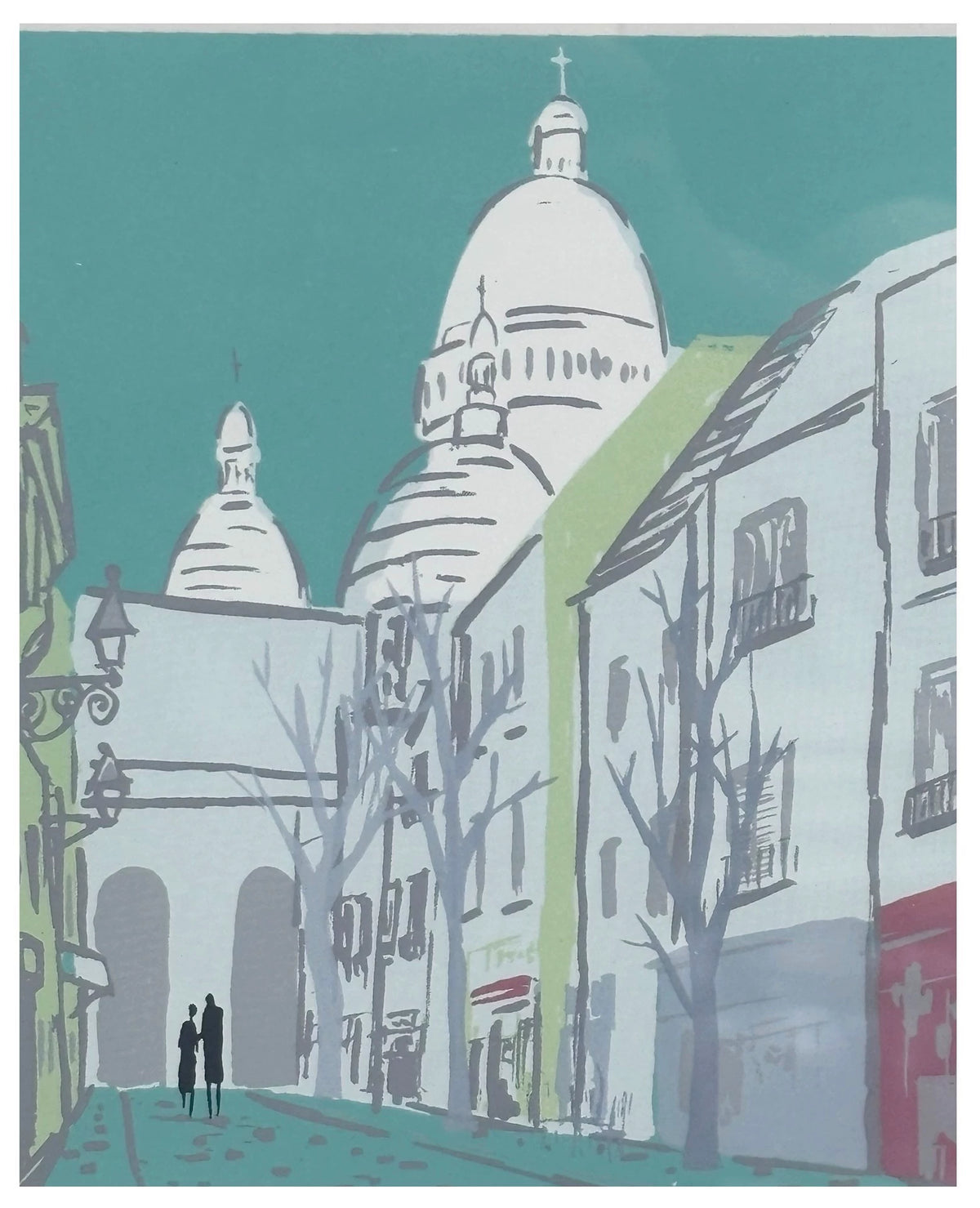 Kotaro Yoshioka – Montmartre – Signed Artist Proof Framed Screenprint – detail 5