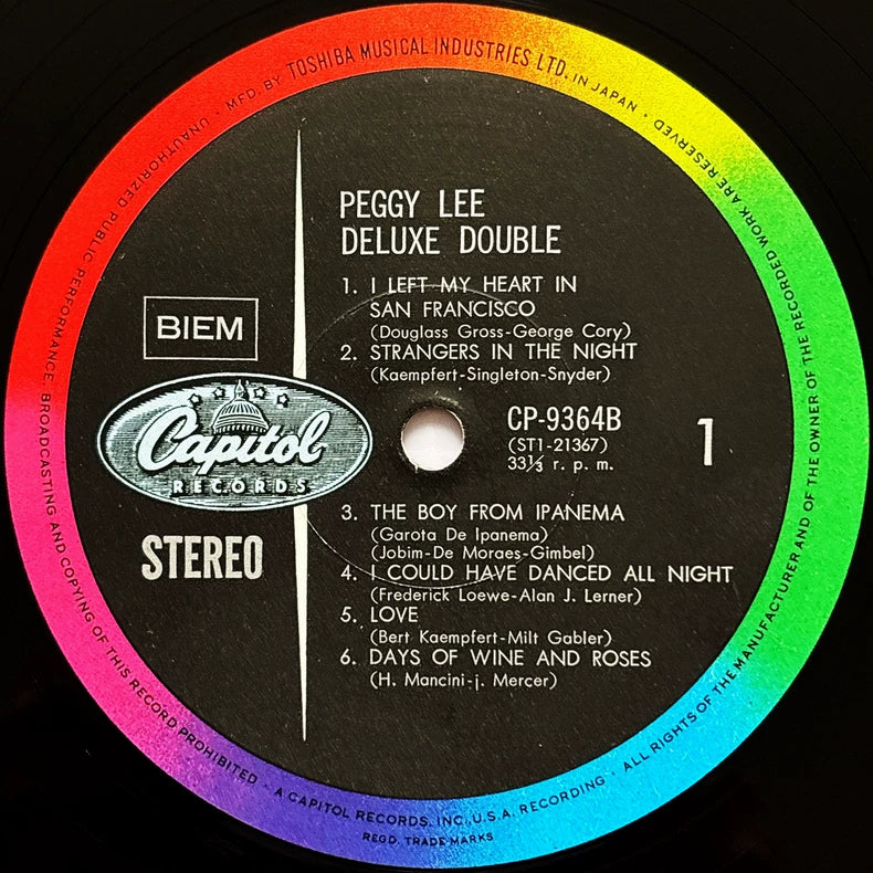 Peggy Lee – Deluxe Double (1969 Japan First Press 2LP)