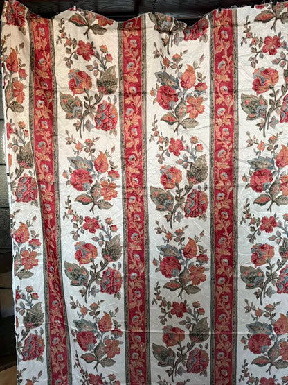 Antique Silk Textile Panel, 138 × 243 cm — detail 2