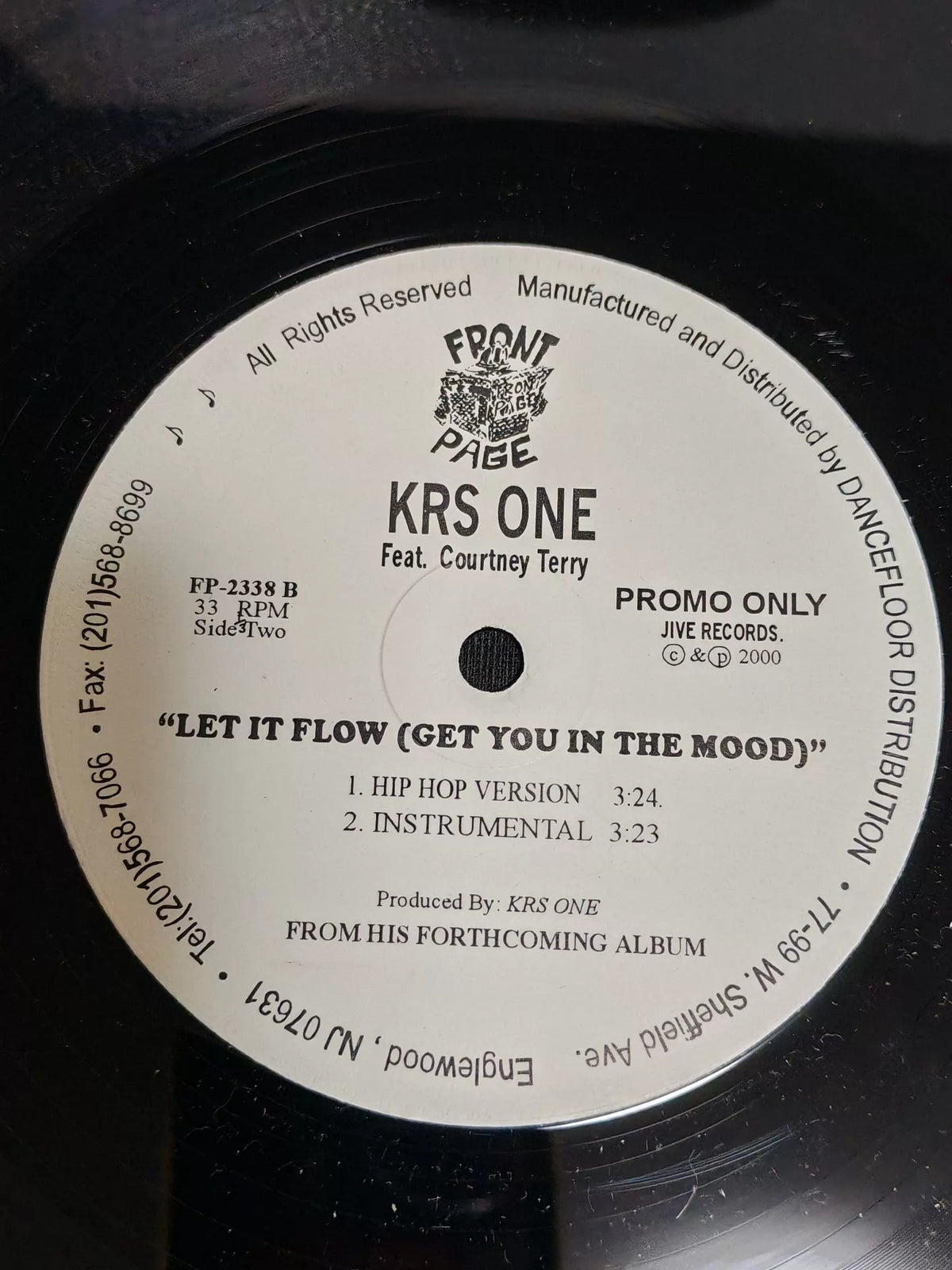 KRS-One – Aquarius, US Promo (12") – photograph 5