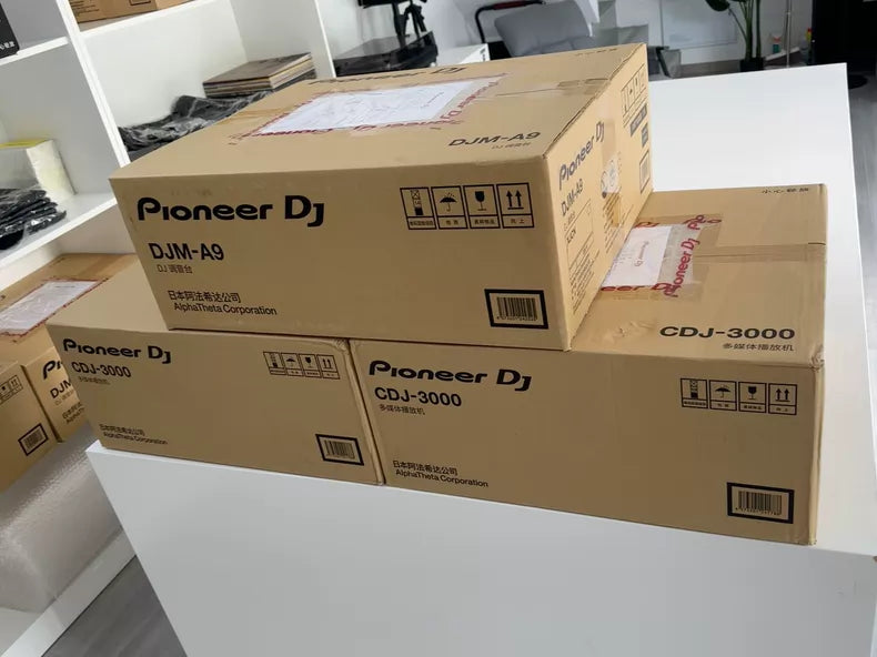 Pioneer DJ Two CDJ-3000 Players and DJM-A9 Mixer – DJ System – source photograph 2