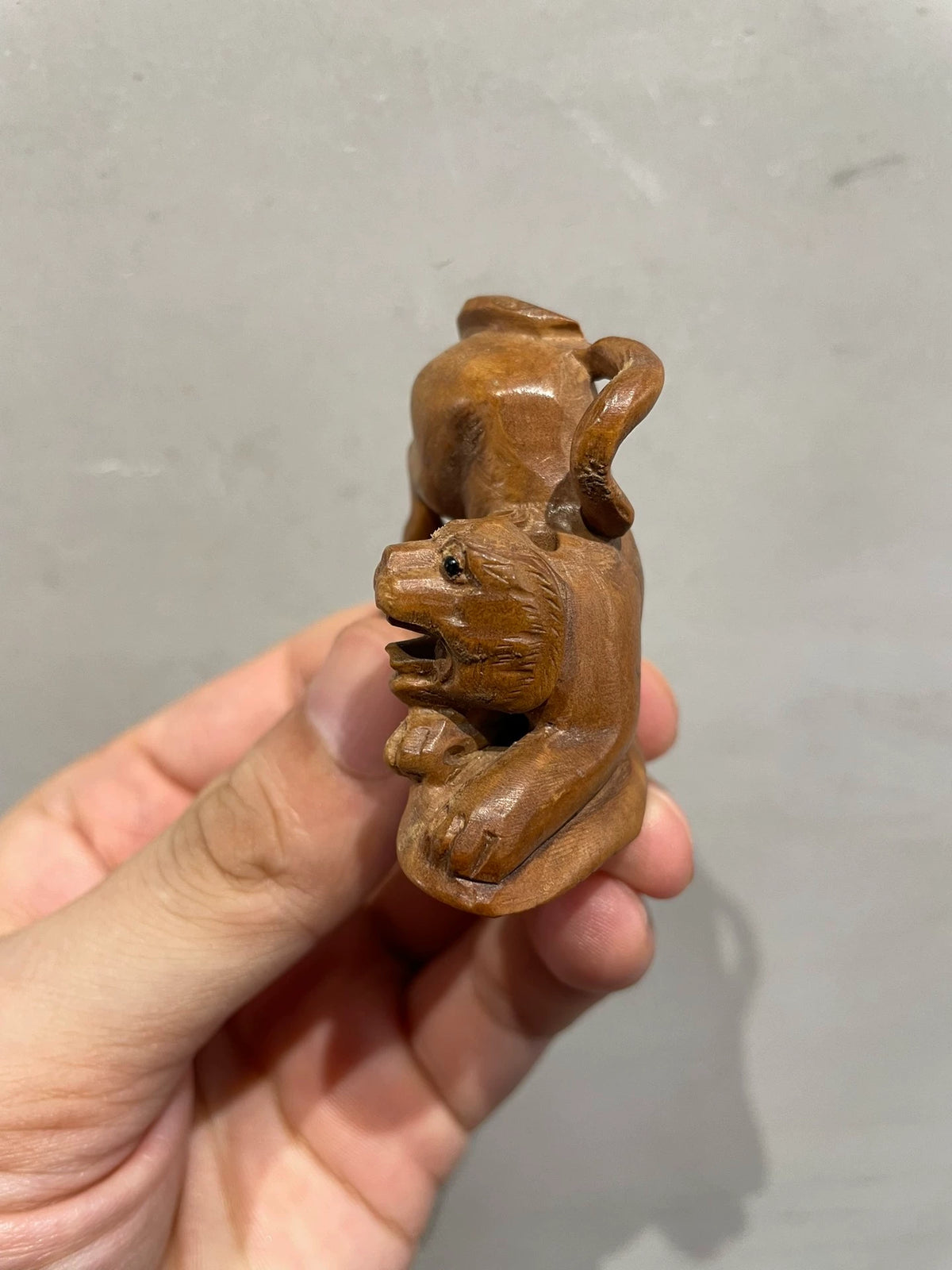 Carved Wooden Tiger Netsuke – source photograph 2